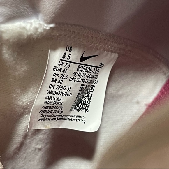 NIKE Blazer Mid '77 Vintage - White & Dark Beet Root - Sz - 8.5 . US Mens - Picture 12 of 12